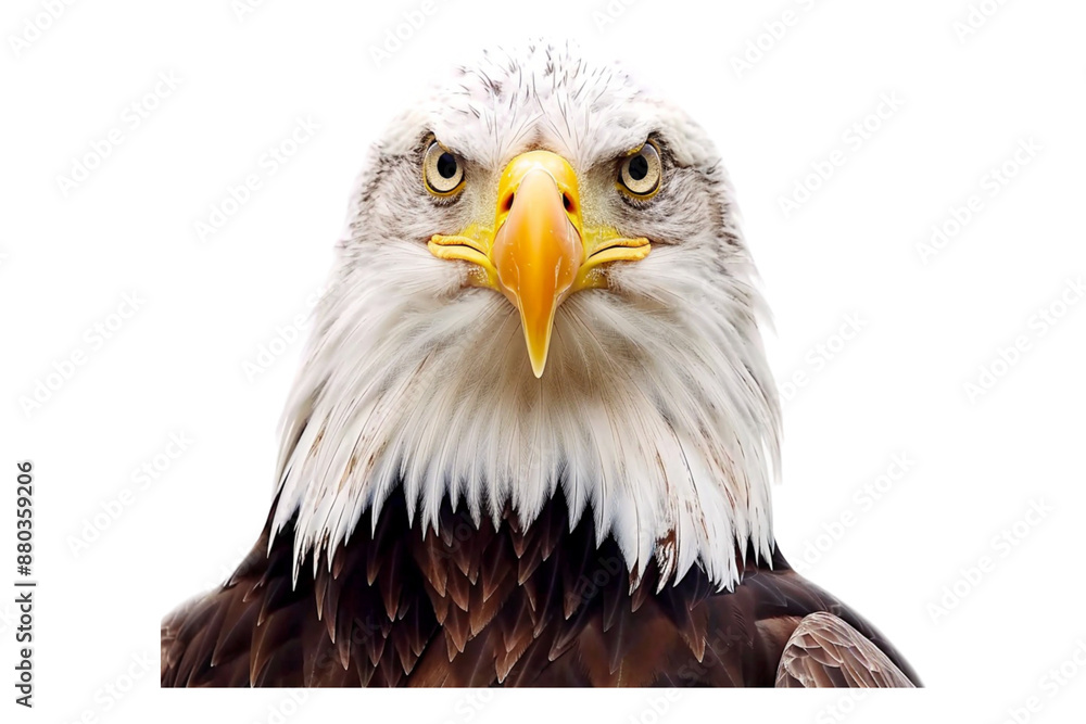 Obraz premium Bald eagle isolated on transparent background