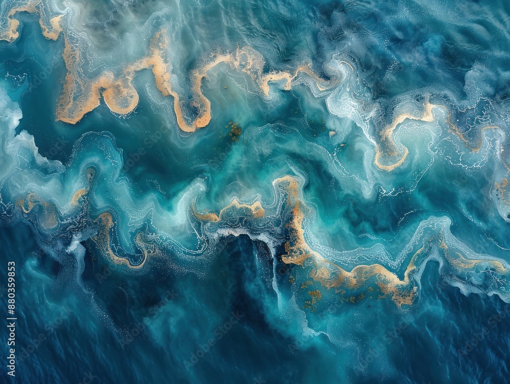 Abstract Ocean Painting Abstract Ocean Painting
