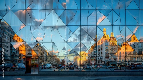 Wallpaper Mural Reflective Glass Building Facade Torontodigital.ca
