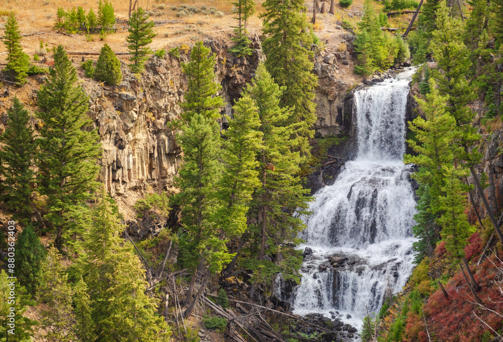 Undine Falls at Yellowstone National Park Undine Falls at Yellowstone National Park