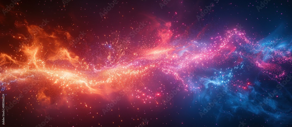 Obraz premium Cosmic Dance of Colors