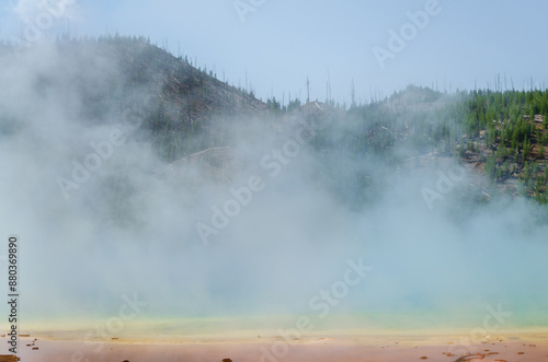 Grand Prismatic Spring in Yellowstone National Park, Wyoming, USA photo