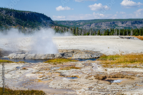 Black Sand Basin in Yellowstone National Park in Wyoming