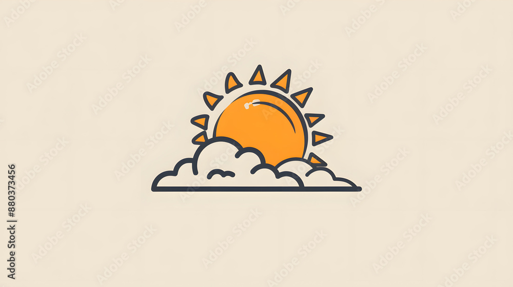 a sun and cloud a sun and cloud