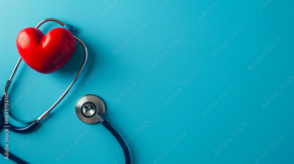 mage of heart and stethoscope on light blue backgroun mage of heart and stethoscope on light blue backgroun