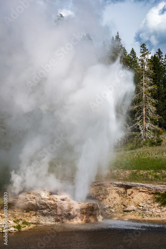 Riverside Geyser at Yellowstone National Park