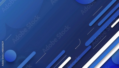 Wallpaper Mural Abstract Geometric Blue Background Torontodigital.ca