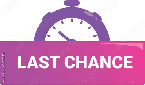 Stopwatch is counting down the last chance to get a product on sale