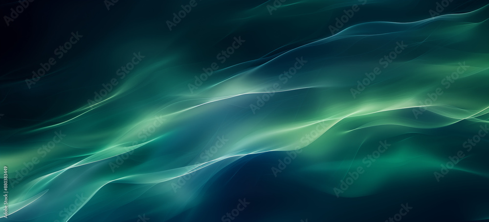 abstract Blue Light Wave Against Black Background abstract Blue Light Wave Against Black Background