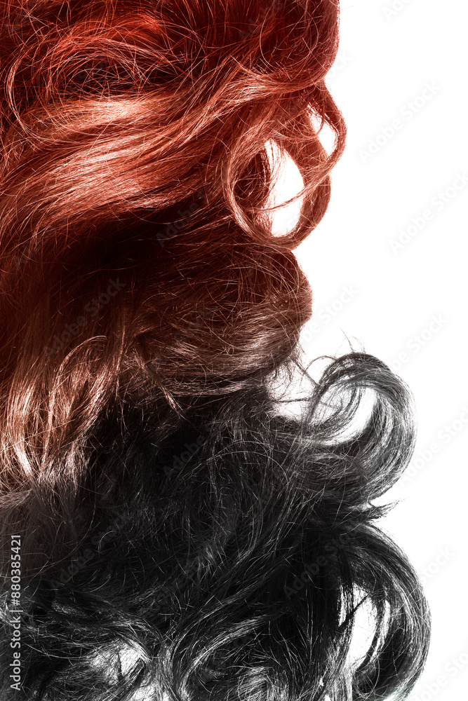 Ombre dyed hair closeup Ombre dyed hair closeup