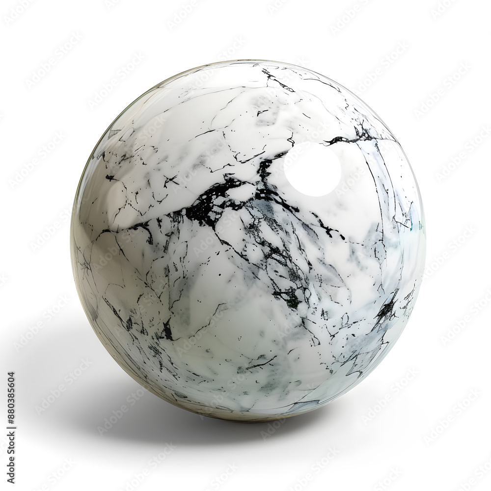 White marble stone sphere isolated on white background White marble stone sphere isolated on white background