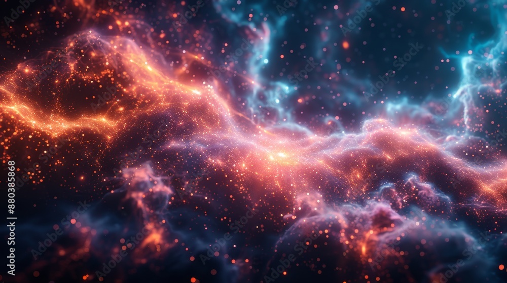 Stunning Cosmic Nebula Background - Generative AI Stunning Cosmic Nebula Background - Generative AI