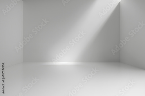 Wallpaper Mural Abstract empty white and gray gradient soft light background of studio room for art work design. Torontodigital.ca