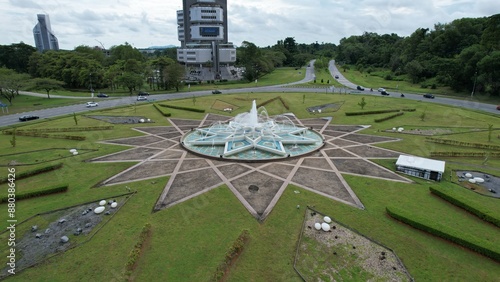 Kuching, Malaysia - July 11 2024: The State Stadiums of Kuching photo