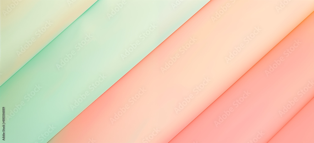 Obraz premium abstract Pastel Gradient Background with Peach and Mint Tones