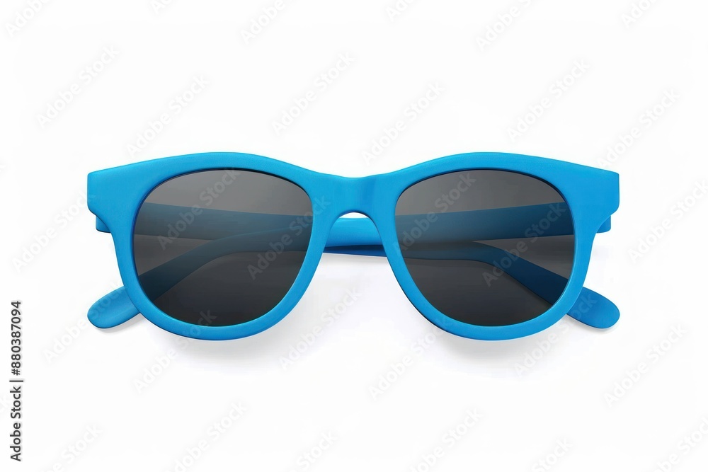 Fototapeta premium Blue Sunglasses Isolated on White Background