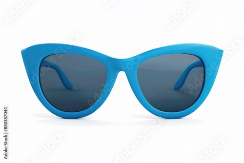 Blue Sunglasses Isolated on White
