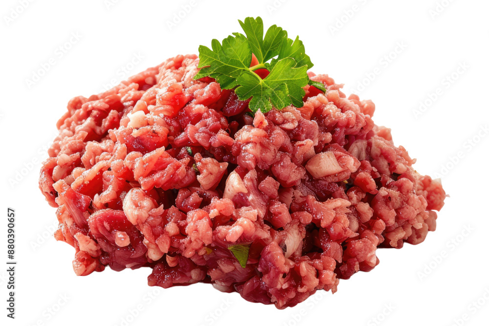 Minced beef meet isolated on transparent background Minced beef meet isolated on transparent background