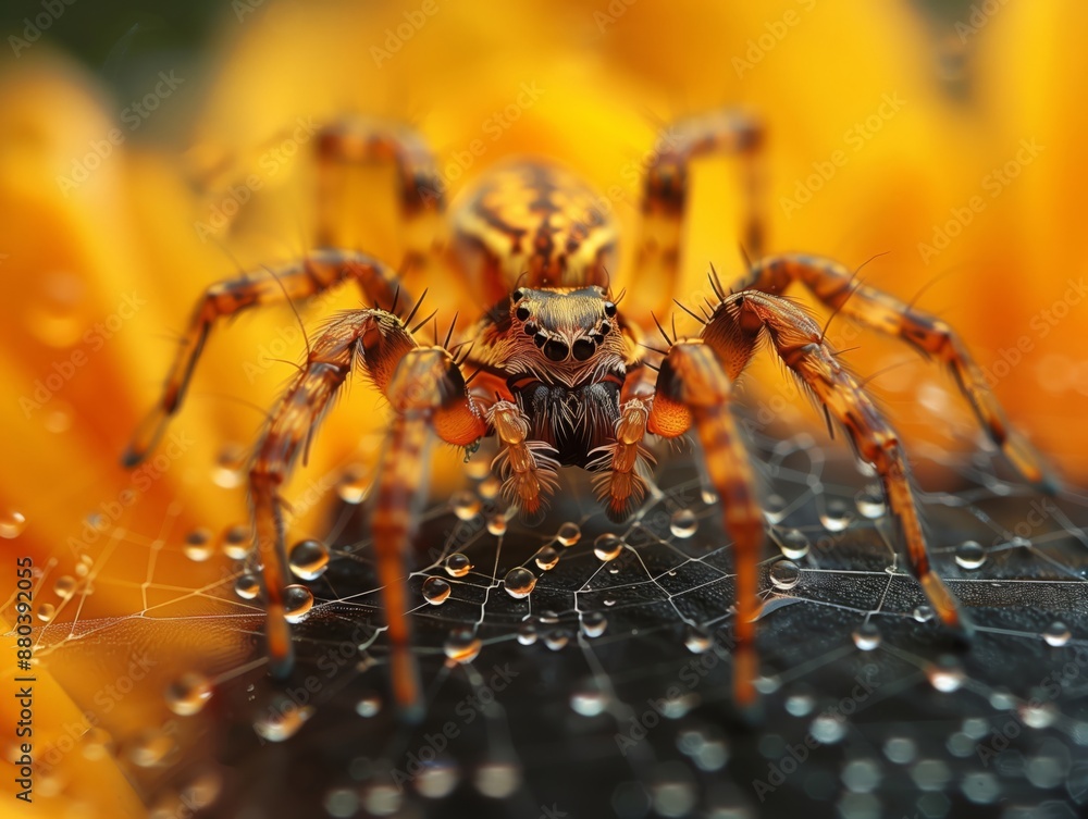Spider Weaving Its Web- Photograph a spider meticulously weaving its web Spider Weaving Its Web- Photograph a spider meticulously weaving its web