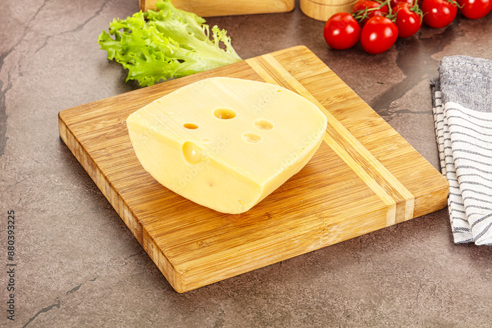 Gourmet Maasdam cheese with hole Gourmet Maasdam cheese with hole