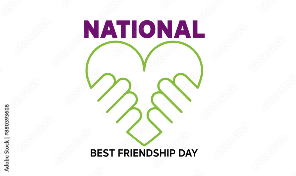 Fototapeta premium National Day logo design, National day wallpaper, National day vector illustrator, friend ship day, friend ship day sign, friend ship day wallpaper, National friend ship day, friend ship day logo 
