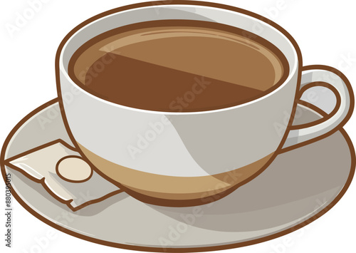 Coffee cup isolated vector illustration