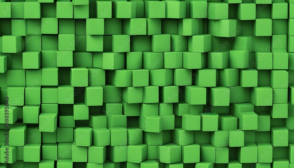 Fototapeta premium Clear Plain Shiny Warm Soft Vintage Bokeh Cloudy Wave Like Geometric Green Background or Texture