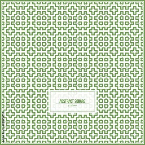 abstract square pattern with leaf green dominant color