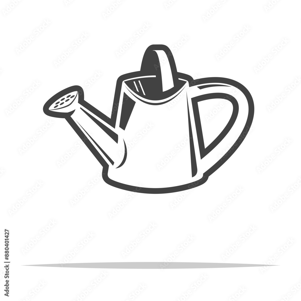 Obraz premium Watering can icon transparent vector isolated