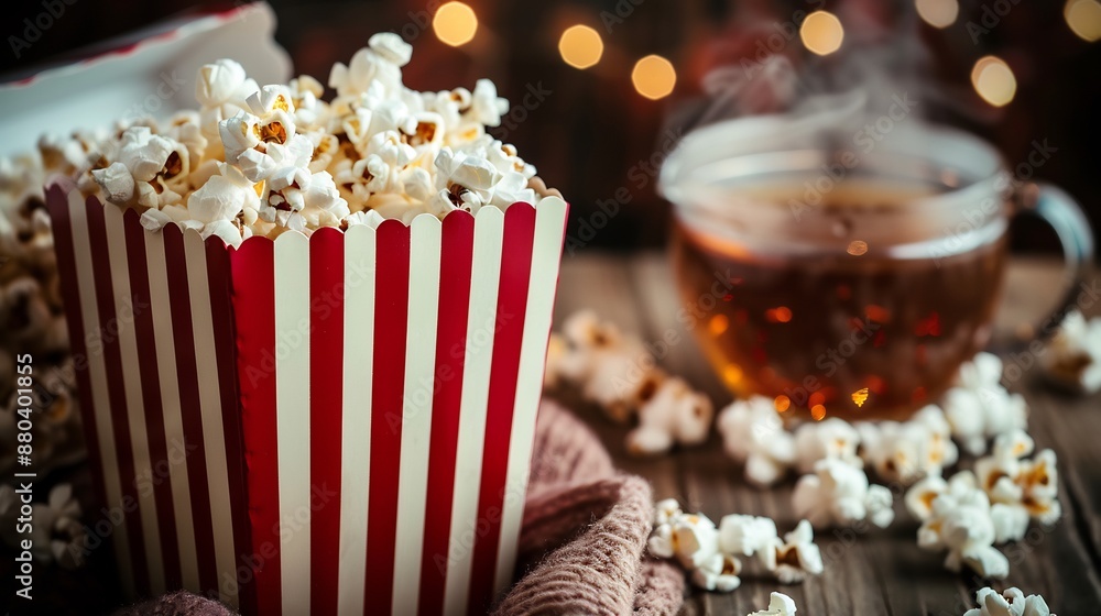 Maple butter and maple syrup popcorn. Maple butter and maple syrup popcorn.