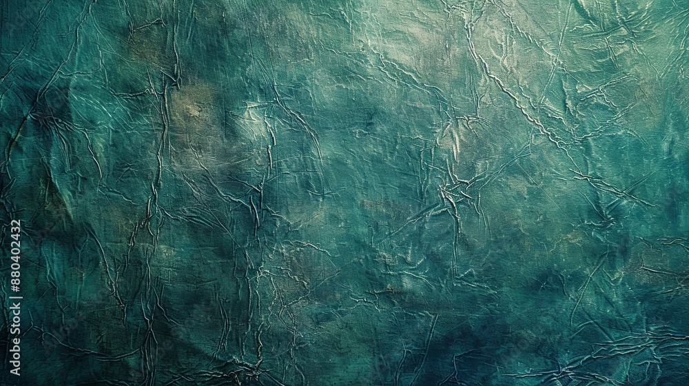 Teal Wrinkled Texture Background Teal Wrinkled Texture Background