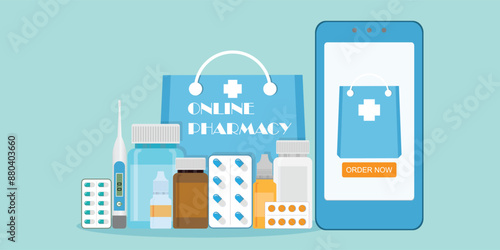 Mobile phone for medicine online.