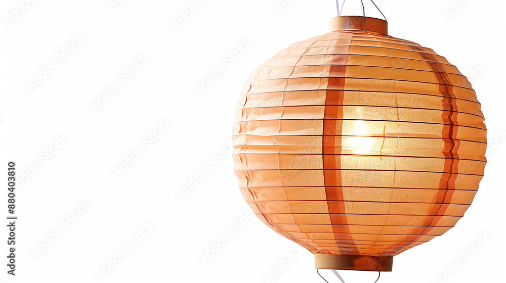 Fototapeta premium Paper lantern, isolated, white background