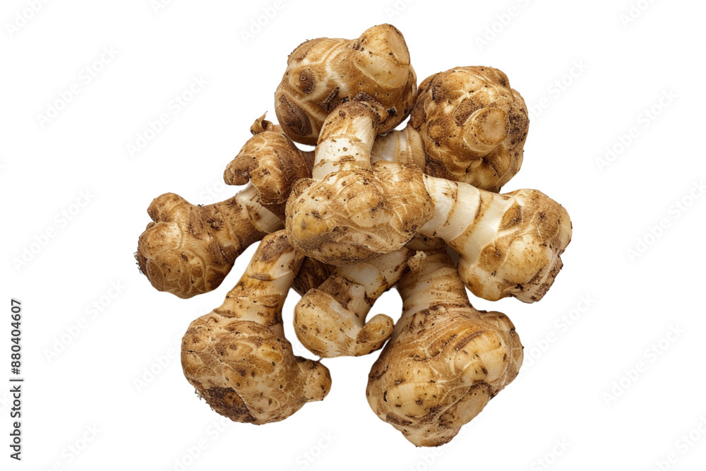 Sunchokes isolated on transparent background Sunchokes isolated on transparent background