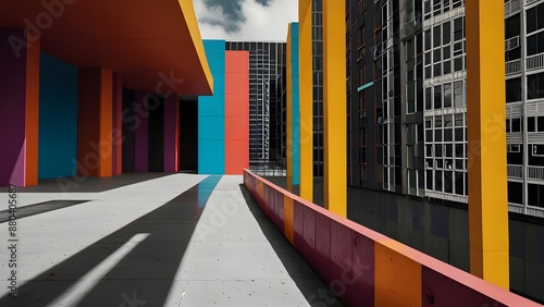 colorful houses in the city,Urban Pulse: Capturing the Vibrancy of City Life