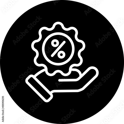 Offer Vector Line White Circle Black