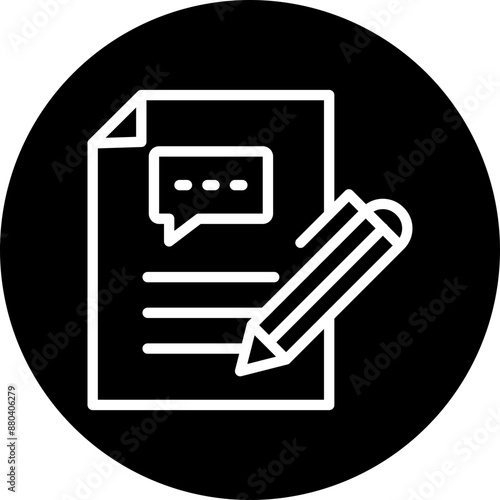 Advice Vector Line White Circle Black