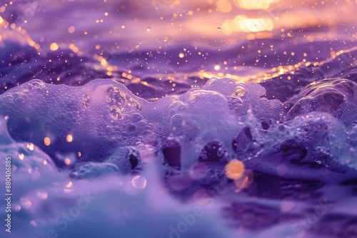 Purple sea foam background Generative Ai