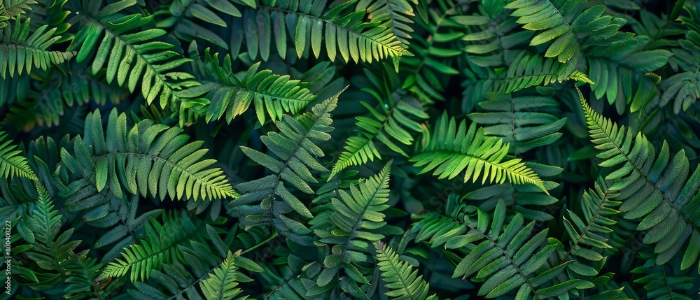 Panoramic close-up, high detail scan of fern leaf texture, Generative AI Panoramic close-up, high detail scan of fern leaf texture, Generative AI