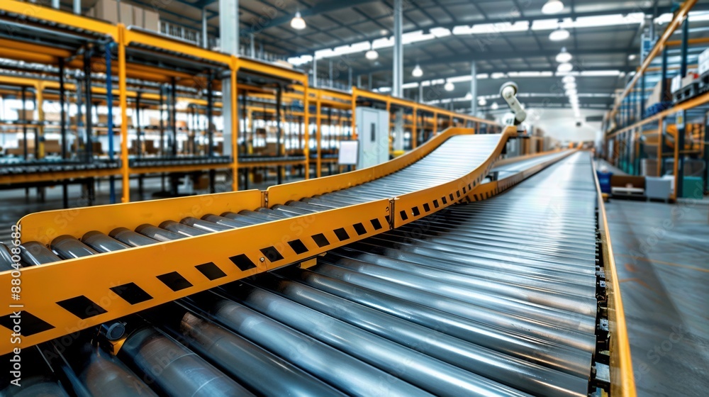 Automated Conveyor System in a Modern Warehouse Automated Conveyor System in a Modern Warehouse
