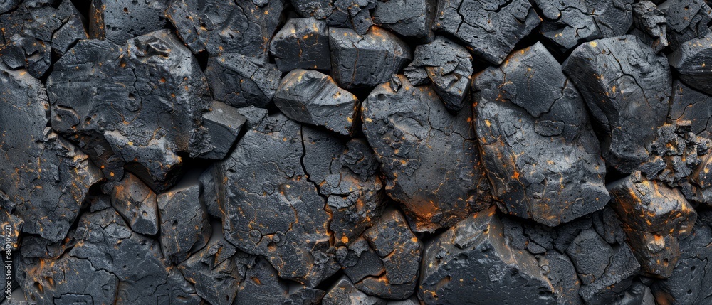 Panoramic close-up, high detail scan of lava rock texture, Generative AI Panoramic close-up, high detail scan of lava rock texture, Generative AI