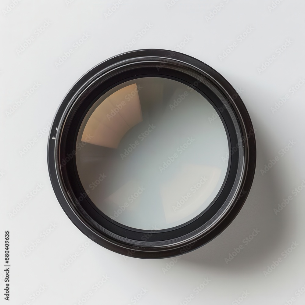 An objective lens on a white background for clean di-cut. An objective lens on a white background for clean di-cut.