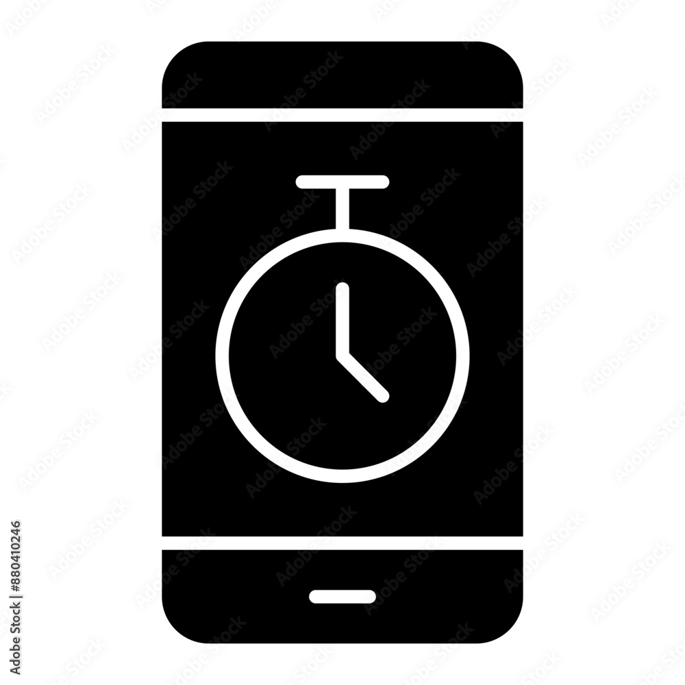 stop watch, app, android, digital, interaction Icon stop watch, app, android, digital, interaction Icon