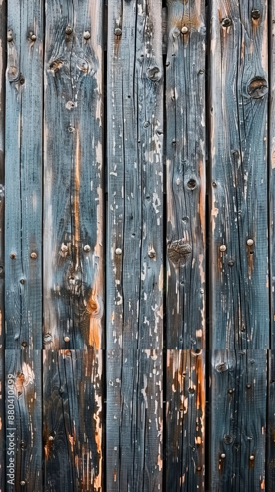 Fototapeta premium Rustic Wooden Fence Texture Background, 4K hyperrealistic photo