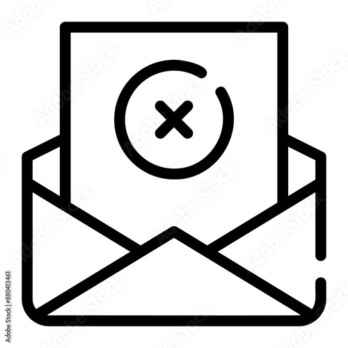 rejection line icon