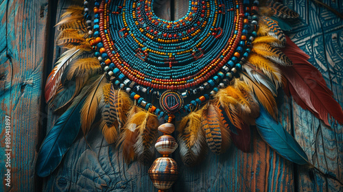 Wallpaper Mural An intricately beaded tribal necklace Torontodigital.ca