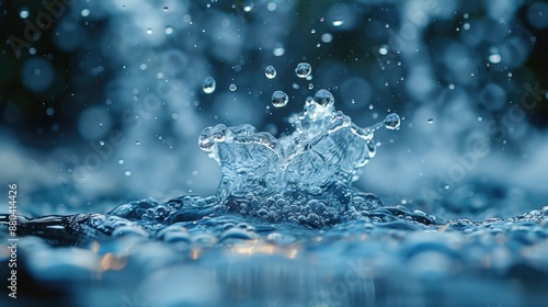 Slow-motion capture of water spray, 4K resolution, ultra-high detail.