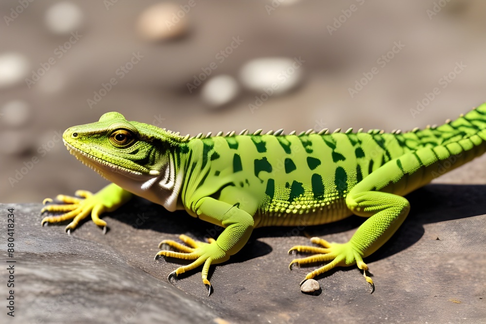 green lizard on a branch green lizard on a branch