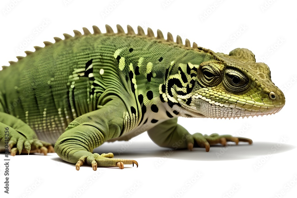 Fototapeta premium iguana on a white background