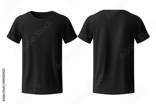 set of color view t-shirt isolated on white.